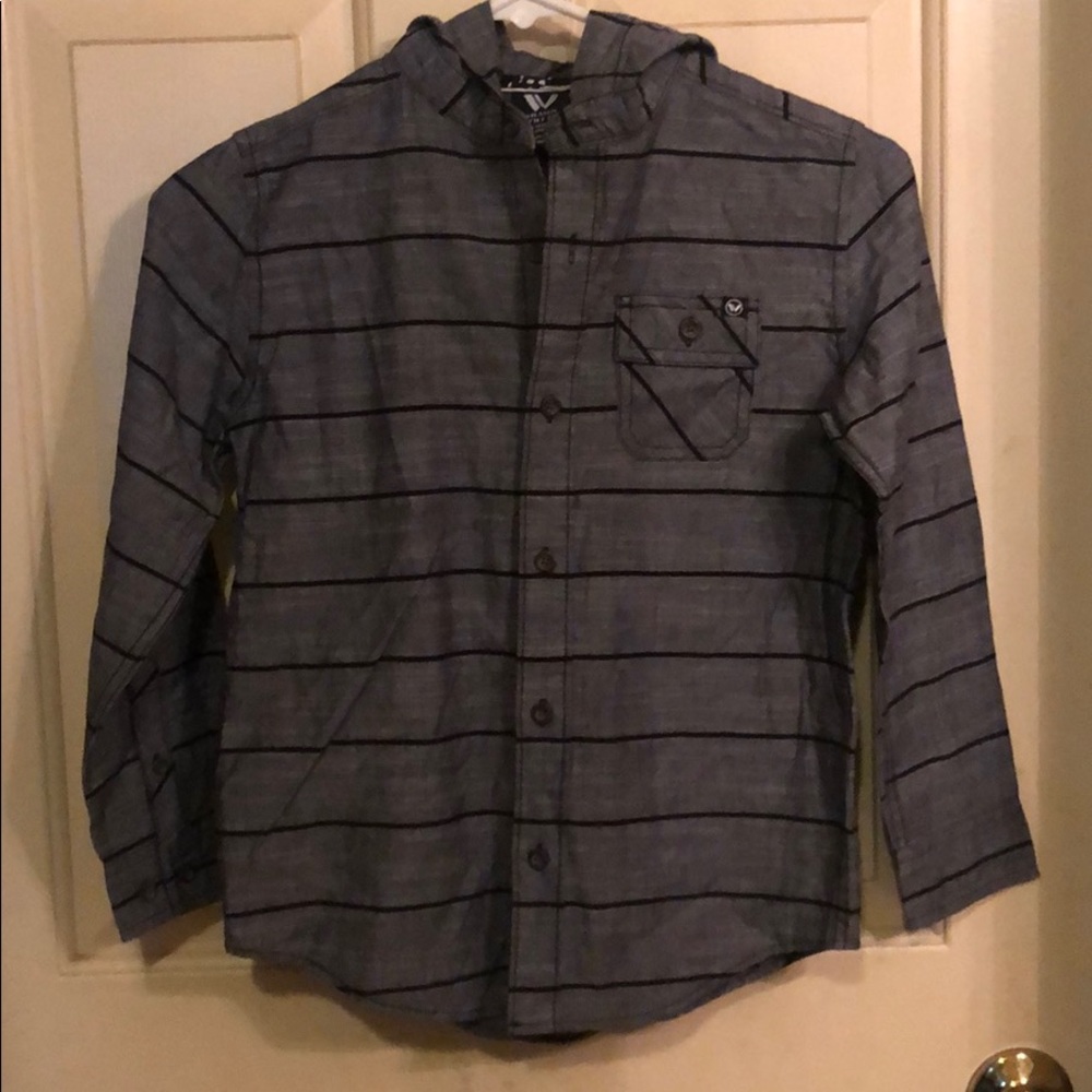 Shawn White long sleeve hoodie button up